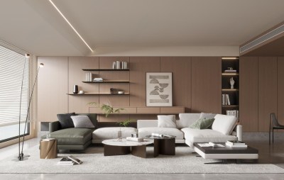 现代家居客厅3D模型下载